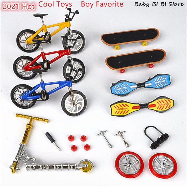 Mini hulajnoga dwukołowiec skuter zabawki edukacyjne dla dzieci z rowerem podstrunnym i deskorolką - tanie ubrania i akcesoria