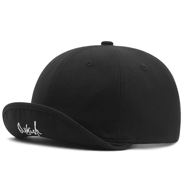 Duża czapka baseballowa Snapback z daszkiem dla mężczyzn i kobiet, o obwodzie 56-60cm i 60-65cm, z 5-cm krótkim rondem - tanie ubrania i akcesoria