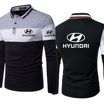 Sweter męski Hyundai Logo z kapturem i wysokiej jakości sprężyną drukującą, idealny na jesień