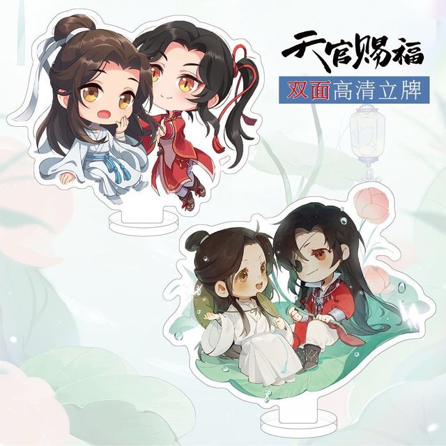 Figurka Anime Tian Guan Ci Fu Hua Cheng Xie Lian - dekoracyjne akrylowe stoisko na biurko - tanie ubrania i akcesoria