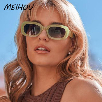 Damskie okulary przeciwsłoneczne Vintage 2021 w stylu Square, kolor zielony - UV400