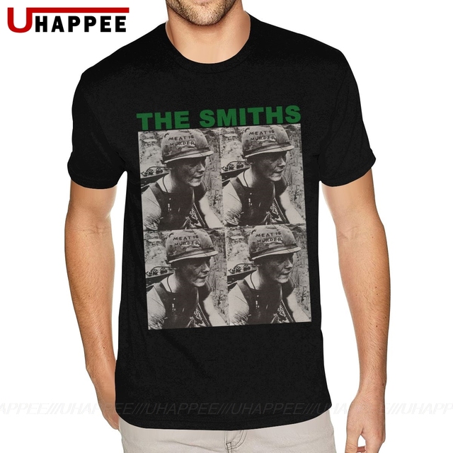 Mięsiste koszulki męskie Smiths z krótkim rękawem i wycięciem pod szyją - tanie ubrania i akcesoria