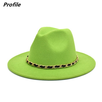 Aktywna cena: Fedora - nowe jesienne i zimowe czapki unisex, różne akcesoria - filcowy kapelusz jazzowy, moda zimowa