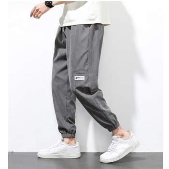 Męskie spodnie bojówki - moda męska, odzież 2021. Outdoor, luźne i dresowe dla joggerów. Kolor: jednolity. Dostępne w rozmiarach Plus Size