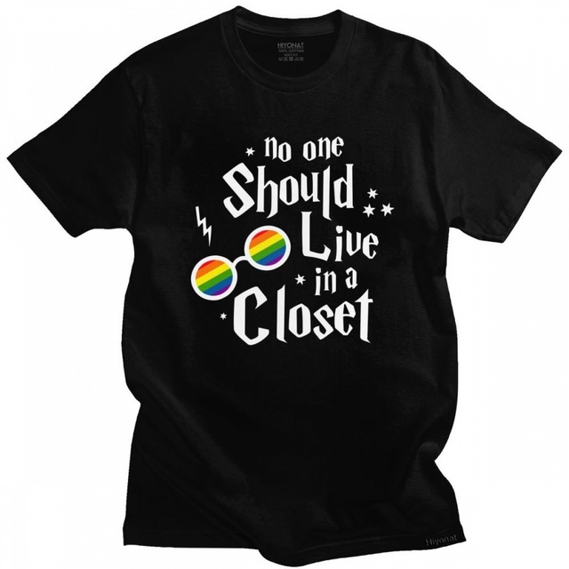 Męska koszulka z krótkim rękawem LGBT z napisem - najlepszy prezent dla Homoseksualistów i Lesbijek - tanie ubrania i akcesoria