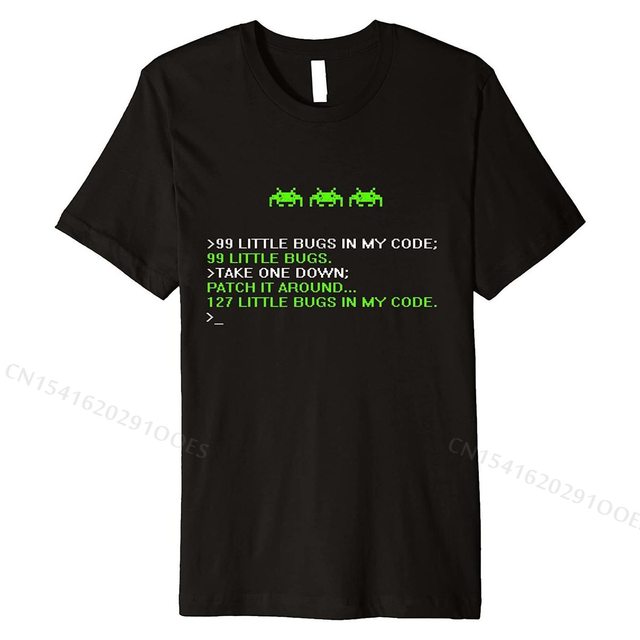Koszulka męska Programista Kodowanie Debugger Informatyka Dev Premium - śmieszny wzór - prezent - tanie ubrania i akcesoria