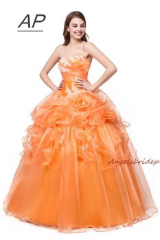 Sukienki Quinceanera ANGELSBRIDEP 2021 - Formał, 15 Urodziny, Aplikacje, Słodki Dekolt, Nowoczesne Suknie Debiutantowe