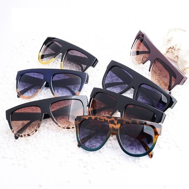 Seksowne okulary przeciwsłoneczne damskie Vintage w stylu Retro, duże, czarne z odcieniami, marka designerska, kwadratowe i lustrzane, odcienie słoneczne óculos De Sol - tanie ubrania i akcesoria