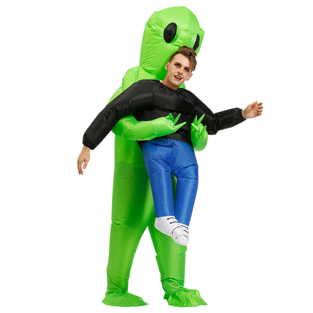 Nadmuchiwany kostium potwora Alien dla dzieci i dorosłych - idealny na karnawał, Halloween i imprezy tematyczne - tanie ubrania i akcesoria