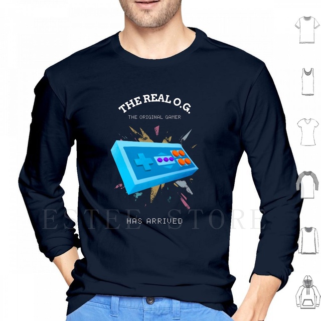 Bluza z długim rękawem dla prawdziwego gracza - Geek, Nerd, Meme, D20 Dnd - tanie ubrania i akcesoria