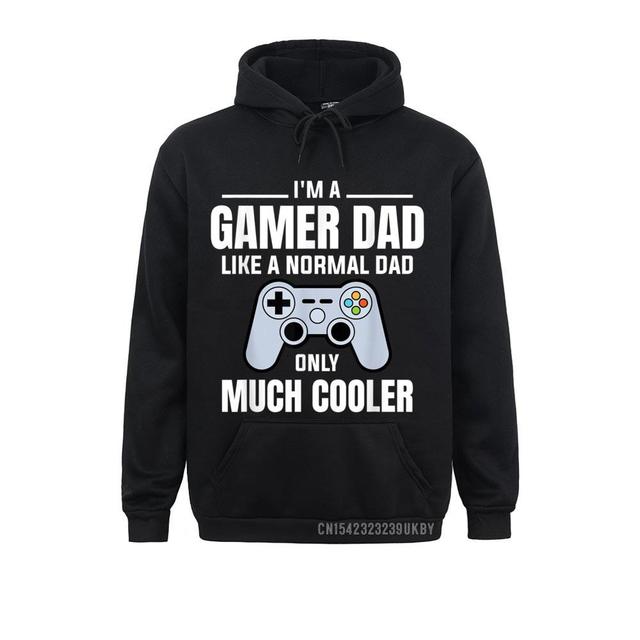 Męska bluza z kapturem dla graczy - idealna dla taty, który uwielbia gry wideo, na Dzień Ojca i Walentynki, długi rękaw - tanie ubrania i akcesoria
