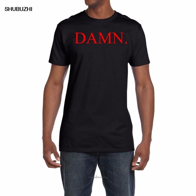 Koszulka Homme Kendrick Lamar DAMN Logo - krótki rękaw, hip-hop, wysokiej jakości, bawełniana | Compton, Kalifornia - tanie ubrania i akcesoria