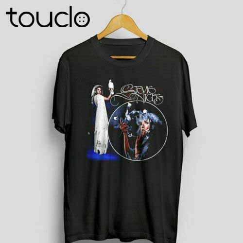 Koszulka męska Stevie Nicks z krótkim rękawem - Fleetwood Mac - tanie ubrania i akcesoria