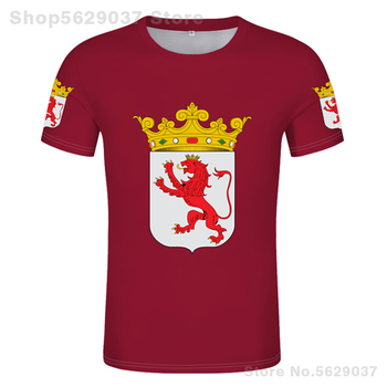Koszulka męska i damska z własną nazwą i numerem, flagą Ligi Hiszpańskiej i prowincjonalną flagą, letnia, drużynowa