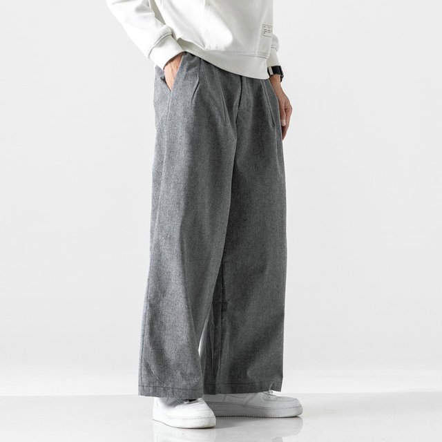 Nowe męskie spodnie joggers Streetwear 2021 - Vintage, ponadgabarytowe, wysokiej jakości - tanie ubrania i akcesoria