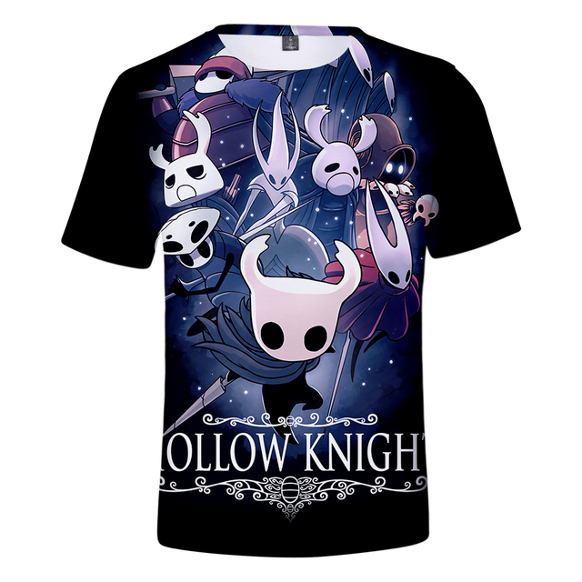 Koszulka Popularna Fashion, Hollow Knight T-shirt, Krótki rękaw, Damska i Męska, Anime, Harajuku, 3D - tanie ubrania i akcesoria