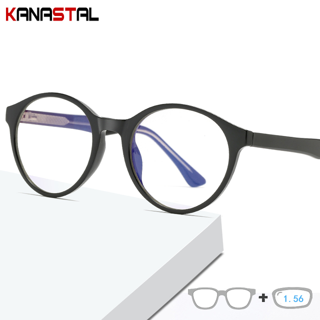 Okulary blokujące niebieskie światło - Damskie męskie okulary korekcyjne RetroTR90 Butterfly        - tanie ubrania i akcesoria