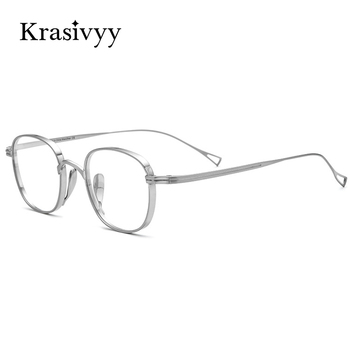 Korekcyjna tytanowa ramka okularowa - męska i damska, retro, krótkowzroczność