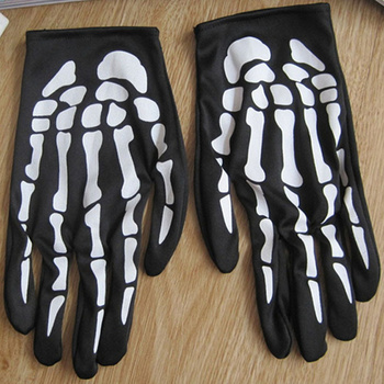 Rękawiczki Boże Narodzenie Halloween Horror Szkielet Ducha Pazur Śmierci dla Dorosłych - 10 sztuk w partiach