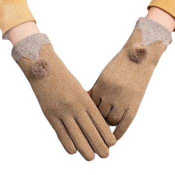 Rękawiczki damskie z cienkiego polaru na jesień i zimę, utrzymujące ciepło, z ekranem dotykowym, eleganckie i elastyczne