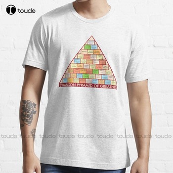 Nowa Koszulka bawełniana Swanson Pyramid Wielkości S-3XL Damska Koszulka Unisex Innowacyjna Moda      