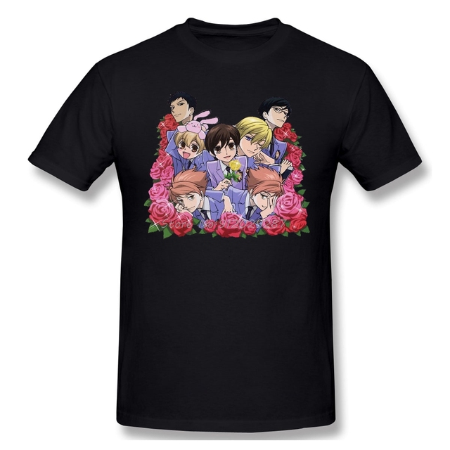 Koszula męska Anime Ouran liceum Host klub Haruhi Cosplay bawełniana - tanie ubrania i akcesoria