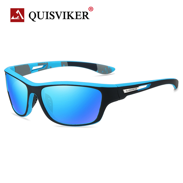 Okulary przeciwsłoneczne męskie QUISVIKER Brand NEW, spolaryzowane, UV400, kwadratowe - tanie ubrania i akcesoria