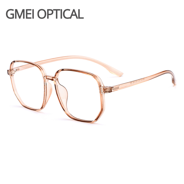 Duże optyczne przezroczyste ramki okularowe Gmei TR90 dla kobiet i mężczyzn M9157 - tanie ubrania i akcesoria