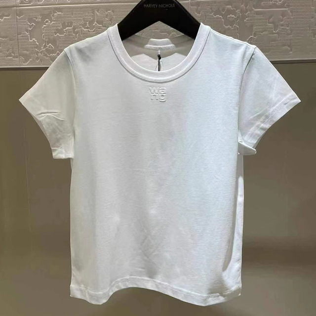 Nowa letnia koszulka damska Casual Ladies 2021 - wysoka jakość, listowy nadruk, luźny krój, elegancki styl (T700) - tanie ubrania i akcesoria