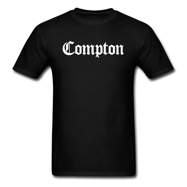 Koszulka męska Compton prosto Outta, czarna, rozmiar 3XL, nowa marka, TV Movie list, lato/jesień - tanie ubrania i akcesoria