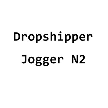 Spodnie dresowe Dropshipper Jogger N2-2 - czarne z białymi paskami, unisex