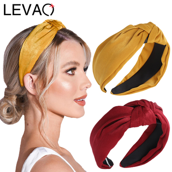 Szerokie wiązane opaski do włosów LEVAO - idealne dla kobiet i dziewcząt