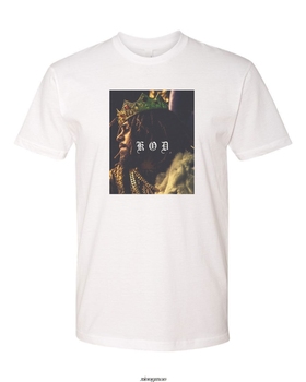 Niestandardowa koszulka J Cole KOD dla mężczyzn - krótki rękaw, biała - S-5XL