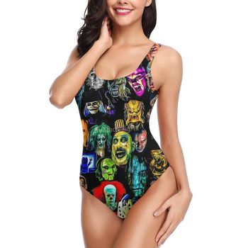 Kolekcja Bikini Horror 2021 - Egzotyczne Bikini Jednoczęściowe R336, Plażowa Odzież dla Kobiet