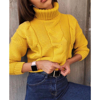 Miękki sweter casual z długim rękawem - wysoka jakość, świetna moda