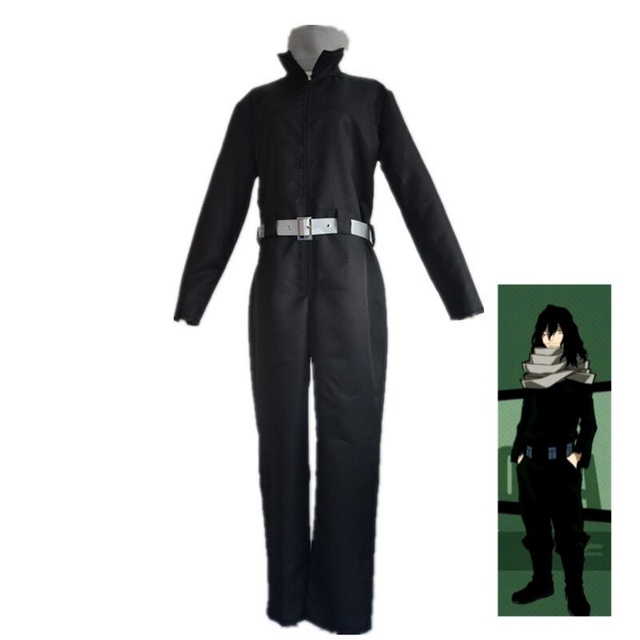 Kostium na karnawał Aizawa Shouta z Anime My Hero Academia - czarny strój Cartoon - tanie ubrania i akcesoria
