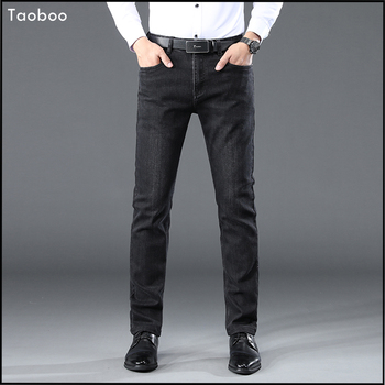 Nowe męskie jeansy cargo z bawełny Taoboo 2021 czarne