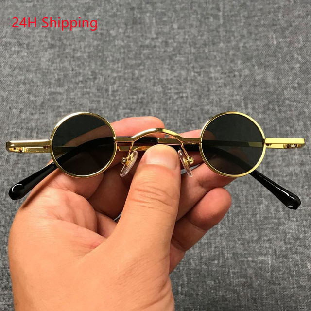Nowe okulary przeciwsłoneczne retro 2021/ Okrągła, ultra-mała ramka/ Styl hip-hopowy Ins moda/ Mężczyźni i kobiety/ Dropshipping - tanie ubrania i akcesoria