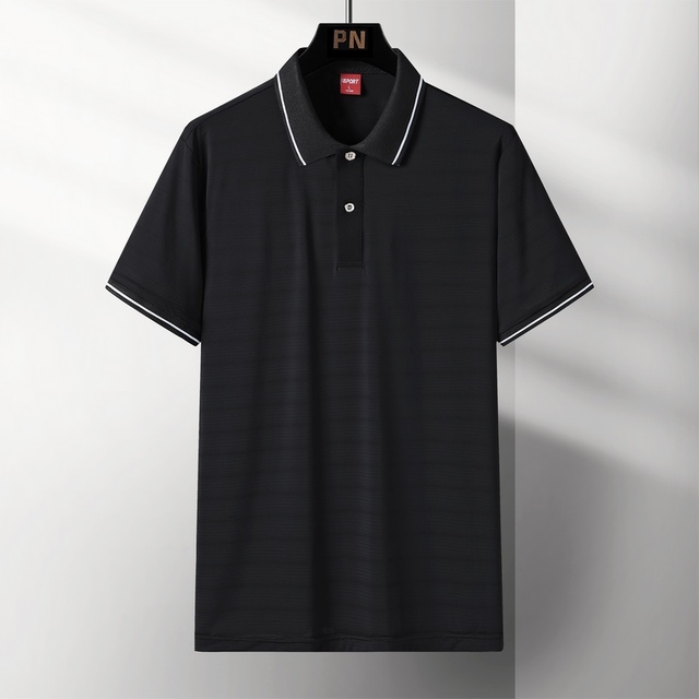Męska koszulka Polo 2021 Mans Soild krótki rękaw bawełna guziki - nowa marka, rozmiar M-4XL - tanie ubrania i akcesoria