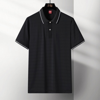 Męska koszulka Polo 2021 Mans Soild krótki rękaw bawełna guziki - nowa marka, rozmiar M-4XL