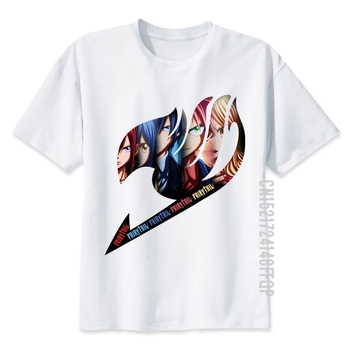 Koszulka męska Fairy Tail T-Shirt 100% bawełna z grafiką Manga Anime (O Neck)