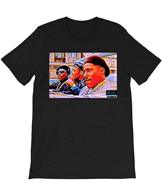 Koszulka Unisex CMB dla fanów filmu Gangster z lat 90. w kolorze brązowym - tanie ubrania i akcesoria