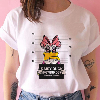 Koszulka damska z nadrukiem Disney Funny Daisy kaczka - krótki rękaw T-shirt
