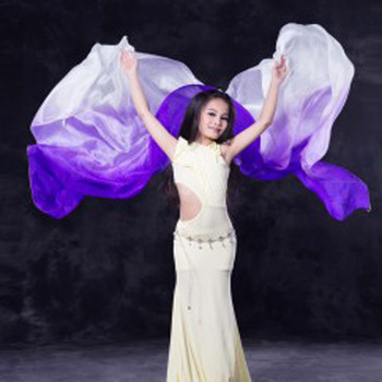 Dziecięcy 100% prawdziwy jedwabowy welon do tańca brzucha Oriental Silks - New Arrival