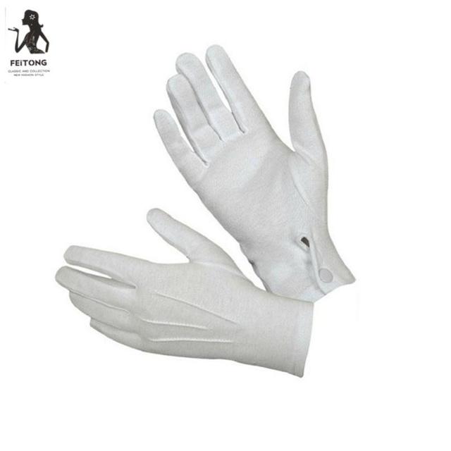 Białe formalne rękawiczki Tuxedo dla mężczyzn - tanie ubrania i akcesoria