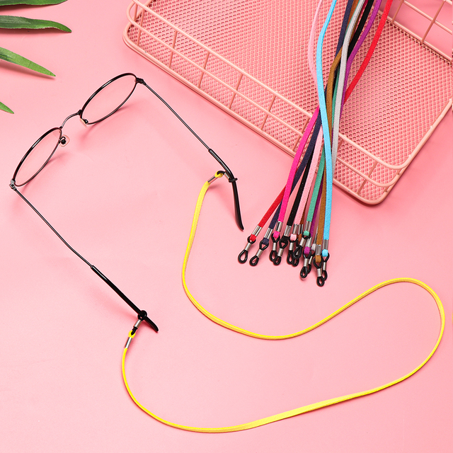 Smycz naszyjnik łańcuszek do okularów - elastyczny przewód do czytania i dekoracja okularów - tanie ubrania i akcesoria