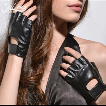 Rękawiczki damskie Joolscana wykonane ze skóry, bez palców, wysokiej jakości, idealne na wiosnę, lato i jesień