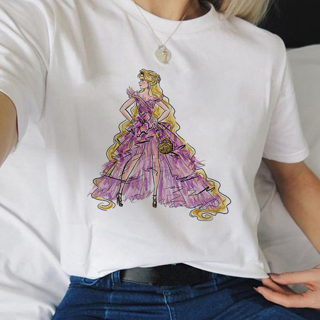 Koszulka damska Disney z motywem Roszpunki - ciekawość na zewnątrz - tanie ubrania i akcesoria