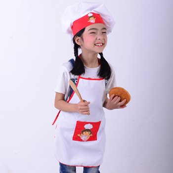 Kostiumy do gotowania dla dzieci + fartuch + czapka + zestaw do rękodzieła artystycznego i pieczenia | SYT9351
