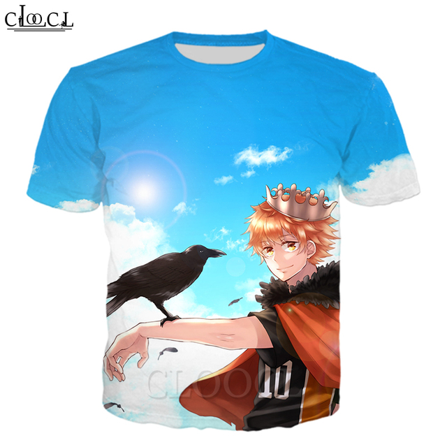 Koszulka HX T-Shirt Unisex Anime Haikyuu Siatkówka Junior 3D Drukuj Streetwear - tanie ubrania i akcesoria